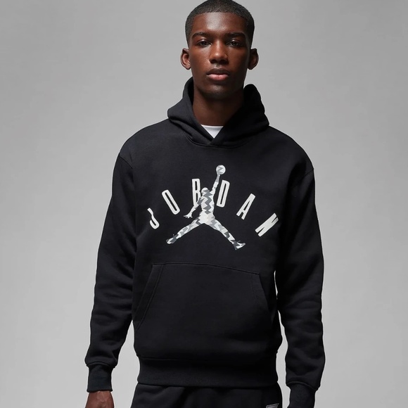 NWT mens large tall LT nike flight MVP Jordan Hoodie Pullover Jumpman FD7415-010 - Picture 1 of 6